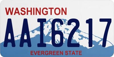 WA license plate AAI6217