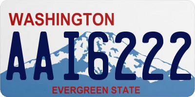 WA license plate AAI6222