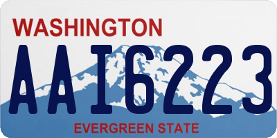 WA license plate AAI6223
