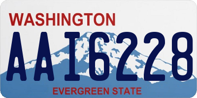 WA license plate AAI6228