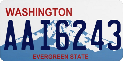 WA license plate AAI6243