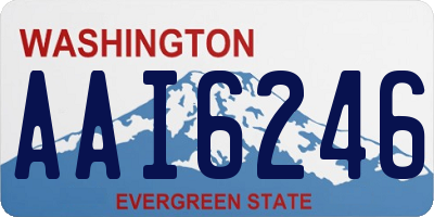 WA license plate AAI6246