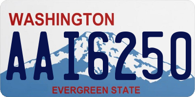 WA license plate AAI6250