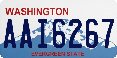 WA license plate AAI6267