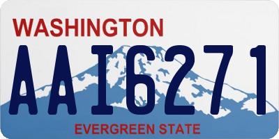 WA license plate AAI6271