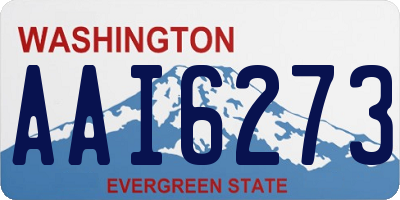 WA license plate AAI6273