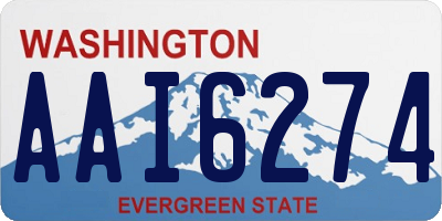 WA license plate AAI6274