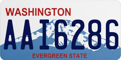 WA license plate AAI6286