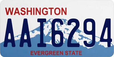 WA license plate AAI6294
