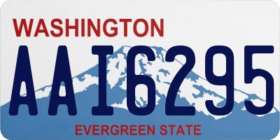 WA license plate AAI6295