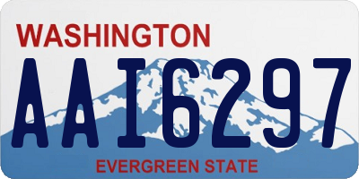 WA license plate AAI6297