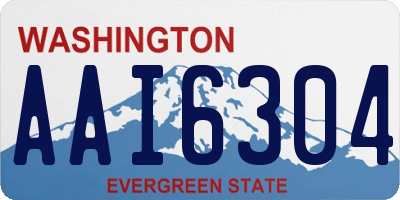 WA license plate AAI6304