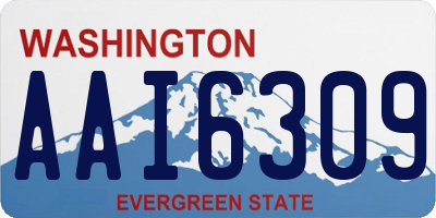WA license plate AAI6309