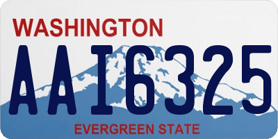 WA license plate AAI6325