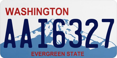 WA license plate AAI6327