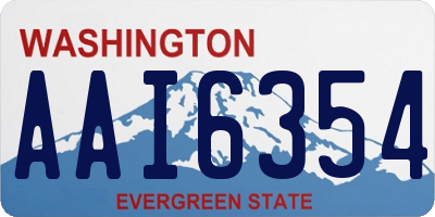 WA license plate AAI6354