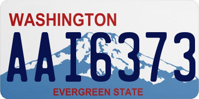 WA license plate AAI6373