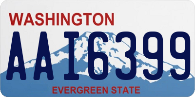 WA license plate AAI6399
