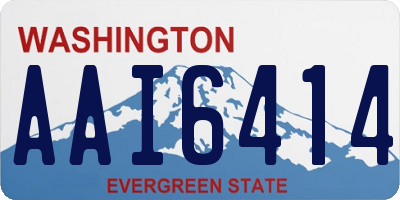 WA license plate AAI6414