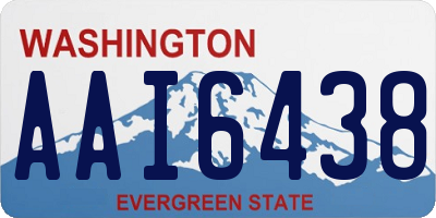 WA license plate AAI6438