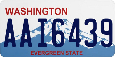 WA license plate AAI6439