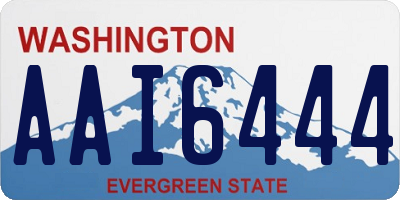 WA license plate AAI6444