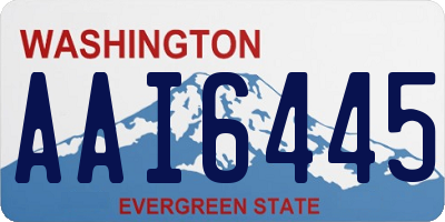 WA license plate AAI6445