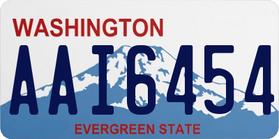 WA license plate AAI6454