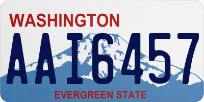 WA license plate AAI6457