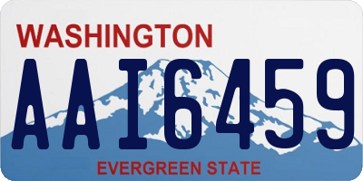 WA license plate AAI6459