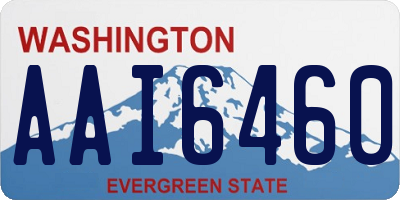 WA license plate AAI6460