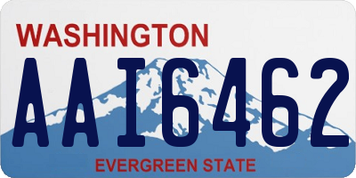 WA license plate AAI6462