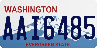 WA license plate AAI6485