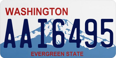 WA license plate AAI6495