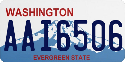 WA license plate AAI6506
