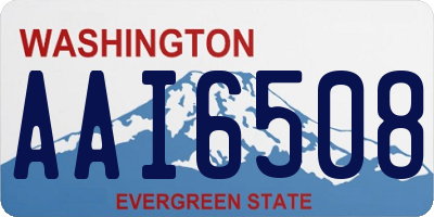 WA license plate AAI6508