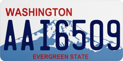 WA license plate AAI6509