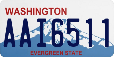 WA license plate AAI6511
