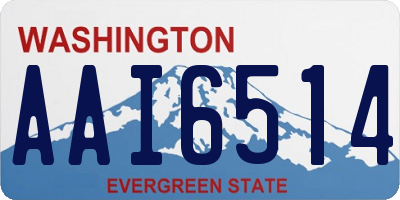 WA license plate AAI6514