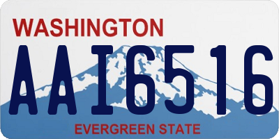 WA license plate AAI6516