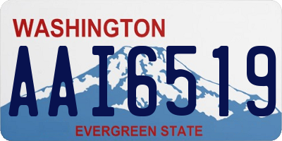 WA license plate AAI6519