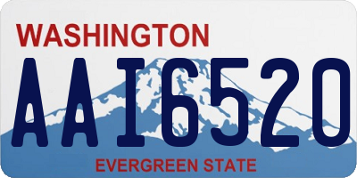 WA license plate AAI6520