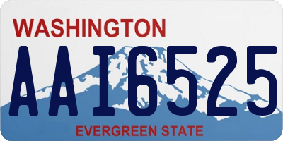 WA license plate AAI6525
