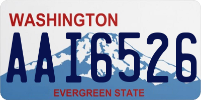 WA license plate AAI6526