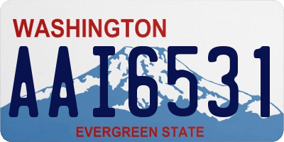 WA license plate AAI6531