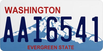 WA license plate AAI6541