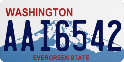 WA license plate AAI6542