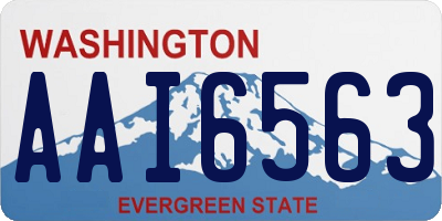 WA license plate AAI6563