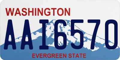 WA license plate AAI6570