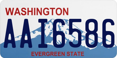 WA license plate AAI6586